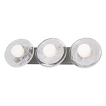 Fresco Bathroom Vanity Light - Brushed Nickel / Opal