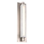 Stanchion Wall Light - Brushed Nickel / White