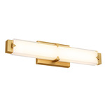 Carlisle Color-Select Bathroom Vanity Light - Aged Brass / White