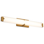 Carlisle Color-Select Bathroom Vanity Light - Aged Brass / White