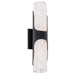 Royce Wall Sconce - Black / Crystal