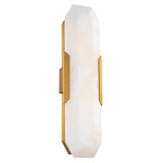 Toulouse Wall Sconce - Aged Brass / Alabaster