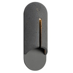 Clog Outdoor Wall Sconce - Black / Basalt Stone