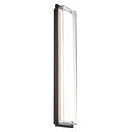 Ice Bar Color-Select Outdoor Wall Light - Black / Frost