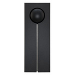 Keyhole Outdoor Wall Light - Black / Brushed Nickel