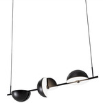 Trapeze Triplette Pendant - Black
