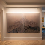 Kurve Display Sign with 4.6 Square Canopy - Floor Model - White