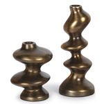 Blobby Candlesticks Set of 2 - Brass