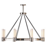 Dixon Chandelier - Polished Nickel / Opal White