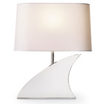 Fin Crystal Table Lamp - Crystal / Natural Linen