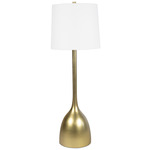Logan Table Lamp - Natural Brass / Natural Linen