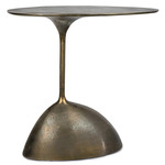 Rizzo Accent Side Table - Brass