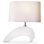 Wave Crystal Table Lamp - Crystal / Natural Linen