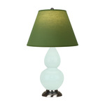 Double Gourd Small Table Lamp - Mint / Tea Green / Taupe Lining