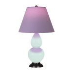 Double Gourd Small Table Lamp - Mint / Lavender / Plum Lining