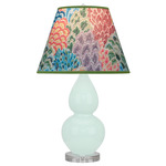 Double Gourd Small Table Lamp - Mint / Spring Floral