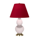 Double Gourd Small Table Lamp - Rose Water / Rose Red / Ink Black Lining