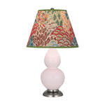 Double Gourd Small Table Lamp - Rose Water / Fall Floral