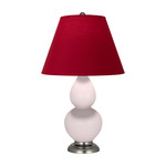 Double Gourd Small Table Lamp - Rose Water / Rose Red / Ink Black Lining