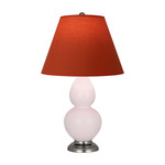 Double Gourd Small Table Lamp - Rose Water / Tangerine / Taupe Lining