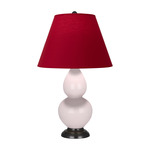 Double Gourd Small Table Lamp - Rose Water / Rose Red / Ink Black Lining