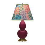Double Gourd Small Table Lamp - Sugar Plum / Spring Floral
