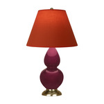 Double Gourd Small Table Lamp - Sugar Plum / Tangerine / Taupe Lining