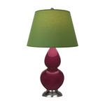 Double Gourd Small Table Lamp - Sugar Plum / Tea Green / Taupe Lining