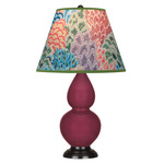 Double Gourd Small Table Lamp - Sugar Plum / Spring Floral