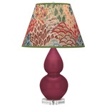 Double Gourd Small Table Lamp - Sugar Plum / Fall Floral