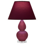 Double Gourd Small Table Lamp - Sugar Plum / Plum / Lavender Lining