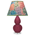 Double Gourd Small Table Lamp - Sugar Plum / Spring Floral