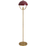 Mavisten Edition Copernica Floor Lamp - Lacquered Burnished Brass / Oxblood