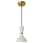 Clare Pendant - Modern Brass / Lily