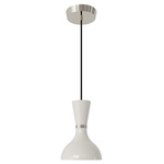 Clare Pendant - Polished Nickel / Lily