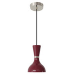 Clare Pendant - Polished Nickel / Sugar Plum