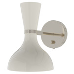Clare Hardwired / Plug-in Wall Sconce - Polished Nickel / Lily