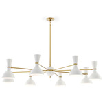 Clare Chandelier - Modern Brass / Lily