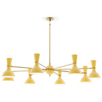 Clare Chandelier - Modern Brass / Sunset