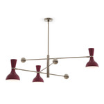 Clare Arm Pendant - Polished Nickel / Sugar Plum