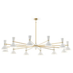 Clare Chandelier - Modern Brass / Lily