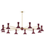 Clare Chandelier - Modern Brass / Sugar Plum
