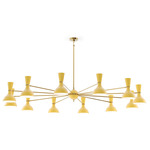 Clare Chandelier - Modern Brass / Sunset