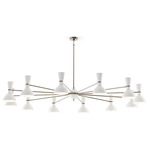 Clare Chandelier - Polished Nickel / Lily