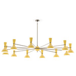 Clare Chandelier - Polished Nickel / Sunset