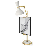Clare Easel Table Lamp - Modern Brass / Lily