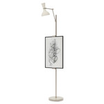 Clare Easel Floor Lamp - Polished Nickel / Lily