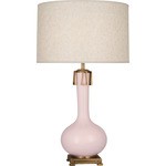 Athena Table Lamp - Rose Water / Heather Linen