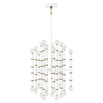 Kane Chandelier - Modern Brass / Matte Daisy