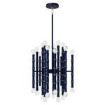 Kane Chandelier - Modern Brass / Matte Midnight Blue